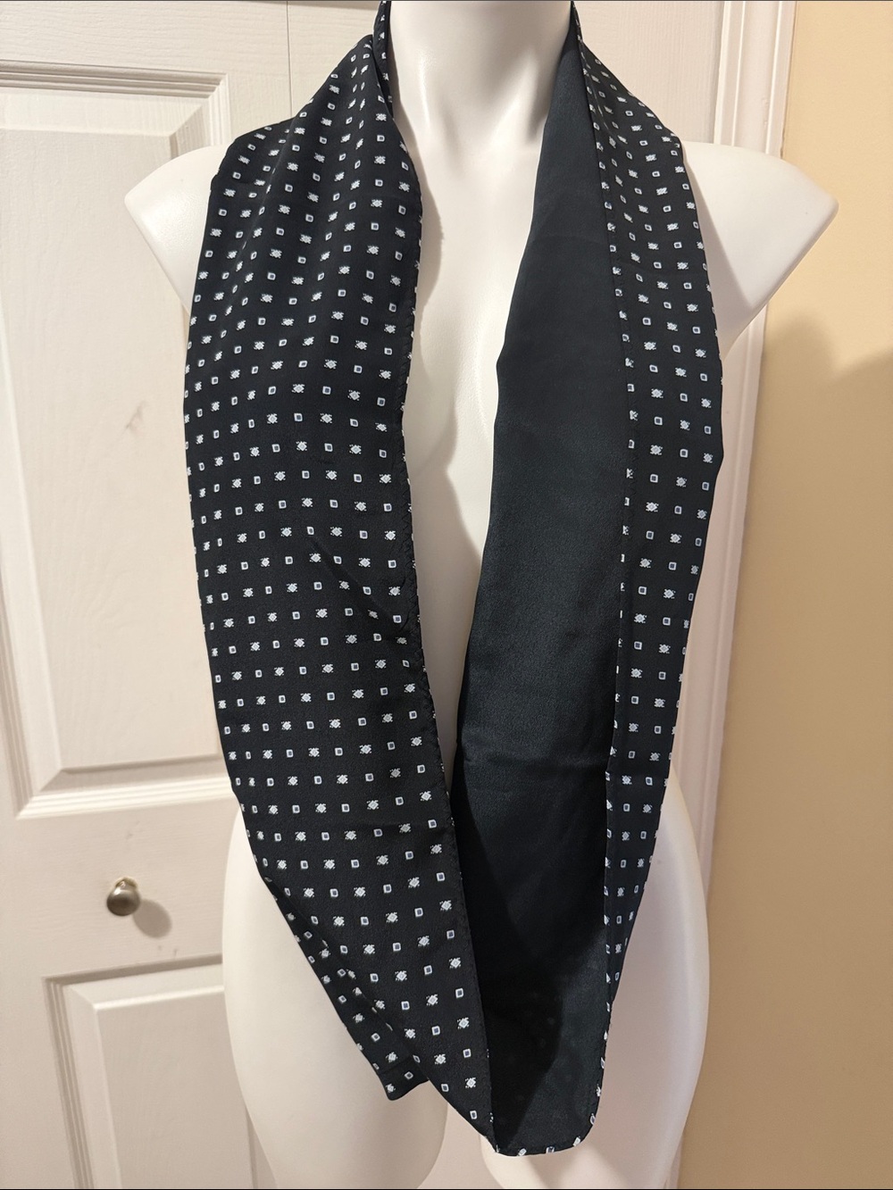 J. Jill Black Silk Infinity Scarf